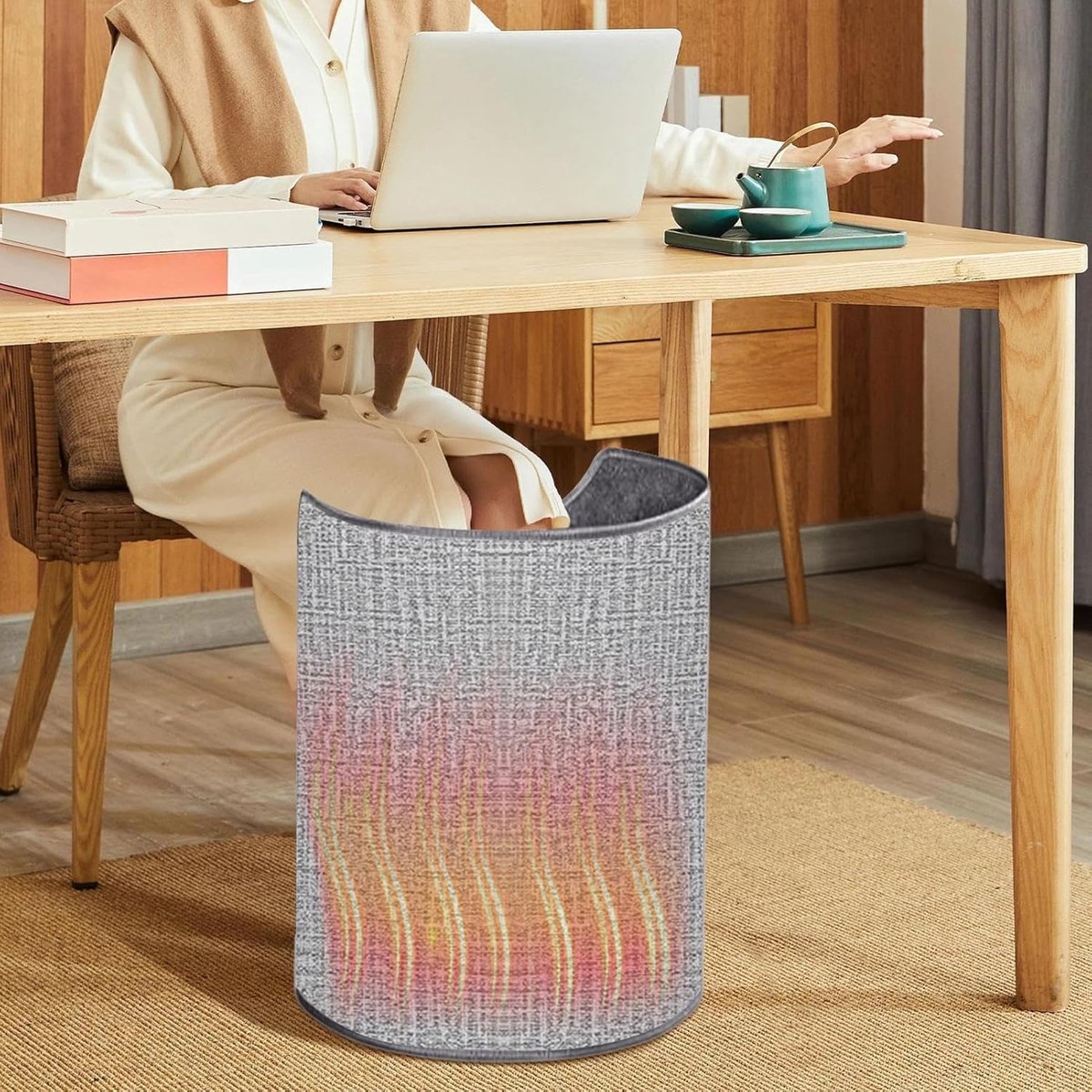 Draagbare Infrarood Verwarmer - Voetenwarmer Bureau - Binnen Verwarmen - 8 Temperaturen Instelbaar - 50 x 120 cm - Grijs — cadeau in Wonen & Interieur - foto 5