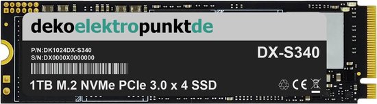 512GB M.2 NVMe SSD - Harde schijf Interne SSD - Systeemversnelling - PCIe 3.0 x 4 - M.2 2280 - Zwart — afbeelding 3