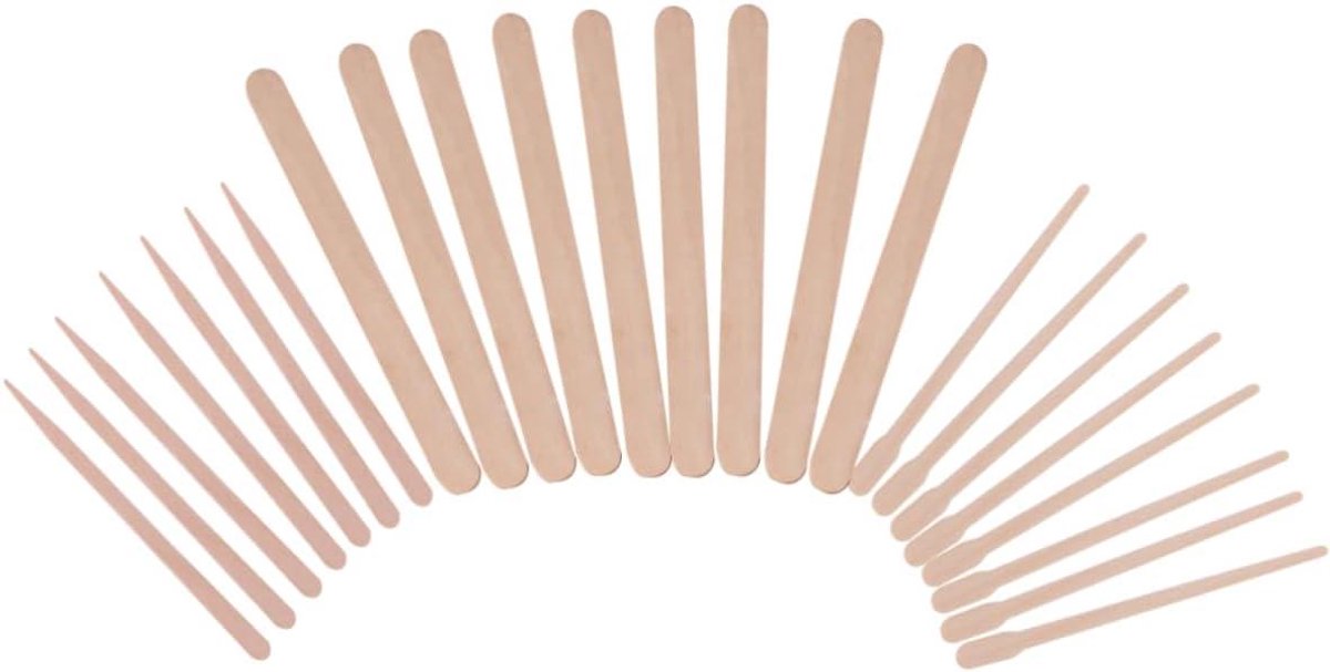 Ontharingssticks - Wax spatels Houten stokjes - Ontharen thuis - Natuurlijk berkenhout - 114 cm - Niet gespecificeerd
