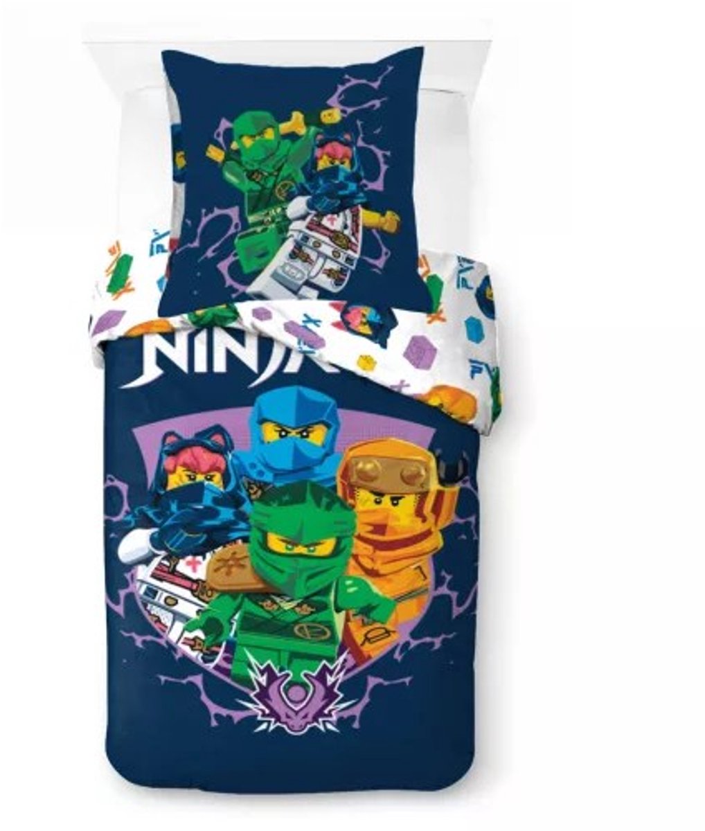 Lego ninjago dekbedovertrek 140 x 200 cm Training - Katoen - 70 x 90 cm