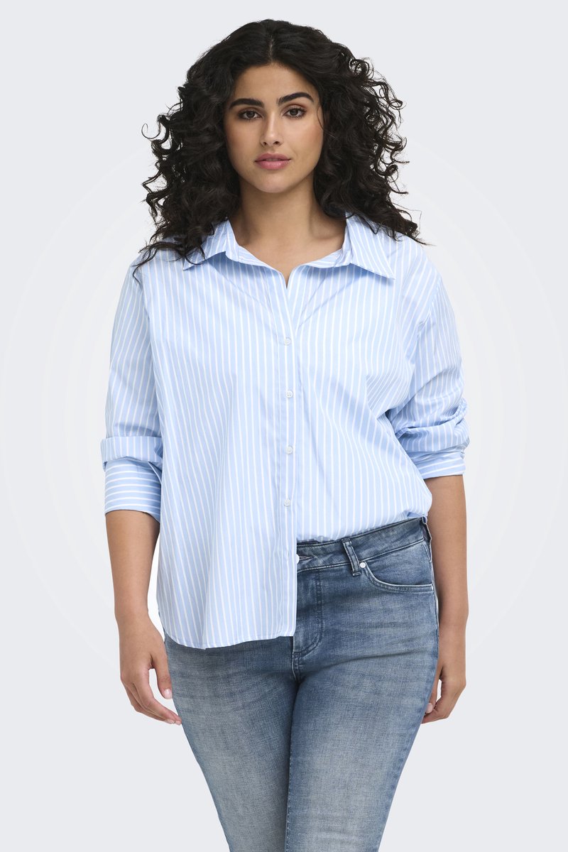 ONLY CARMAKOMA - CAROREGON ALVA LS BACK BTN SHIRT WVN Dames Blazer/Colbert