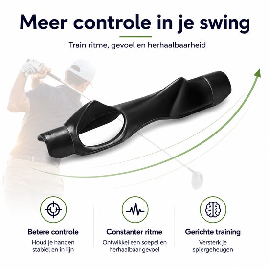 Golf Grip Trainer - Handpositie Corrector - Voorgevormde Trainingsgreep - Golf Trainingshulp voor Grip en Swing - Eenvoudig te Gebruiken - Zwart van GOLF — afbeelding 4