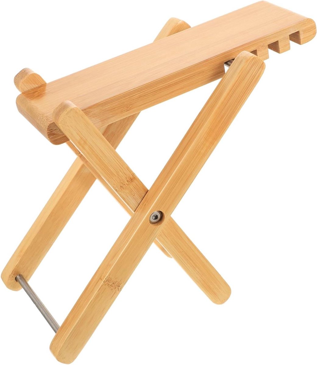 Gitaar Voetsteun - Gitaar Pedaal Voetenbank - Gitaarspelen Oefenen - Verstelbare Hoogte - 275 x 137 cm - Natuurlijk Bamboe