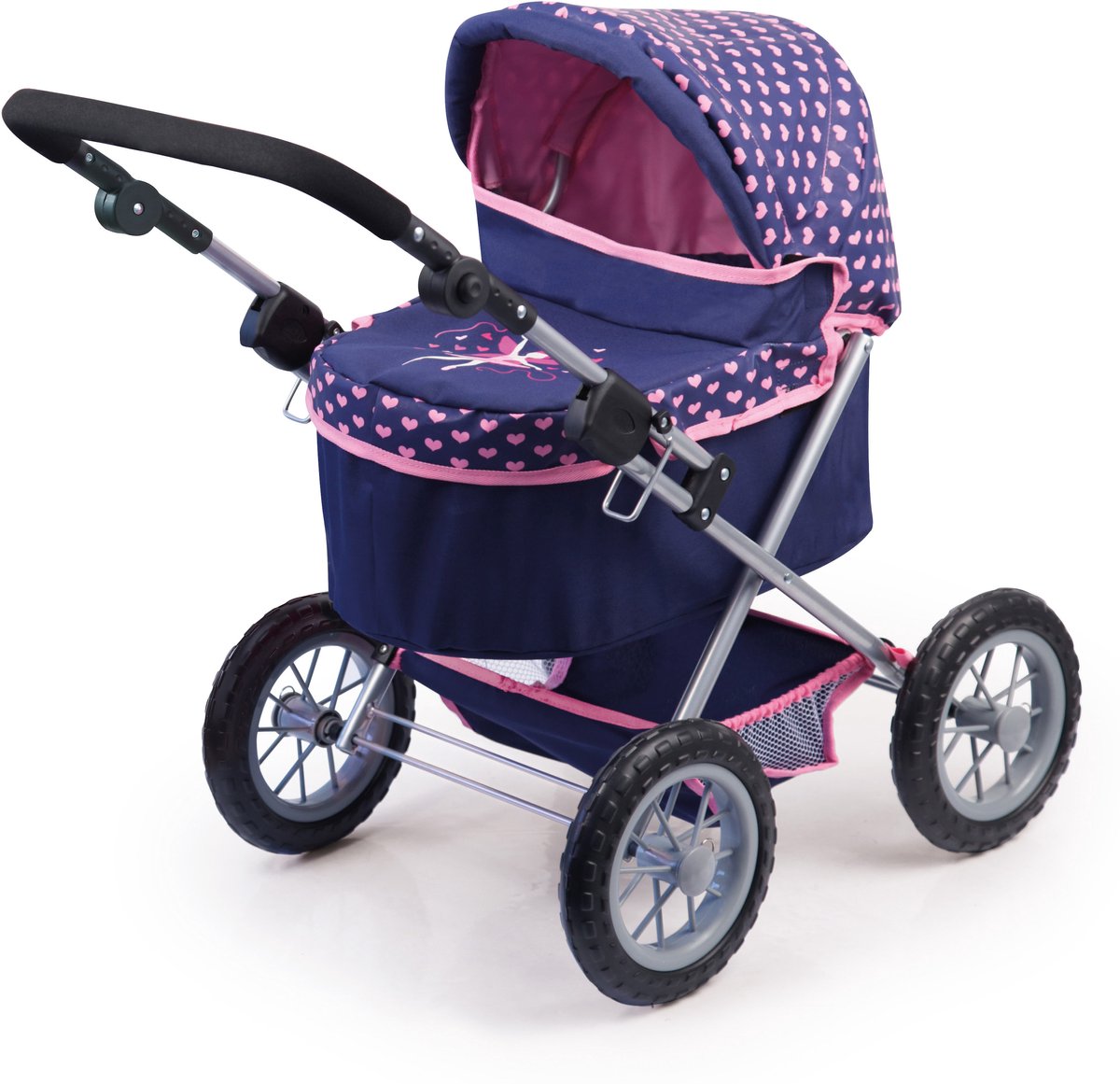 Bayer - Poppenwagen Trendy - Blauw en Roze (13052AA)