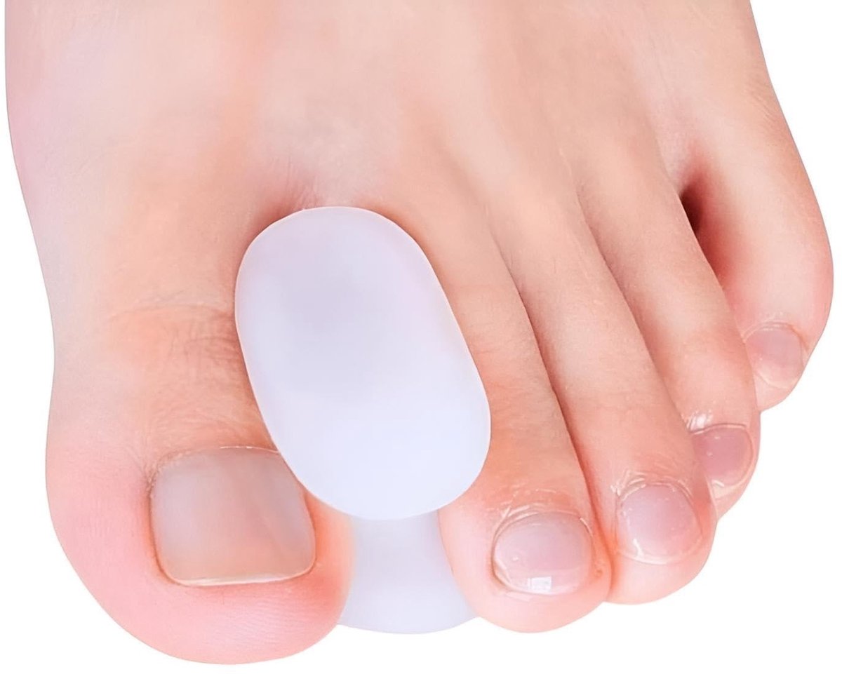 4 Silicone Tussenruimte voor Tenen - Verlichting van Pijn, Corrigeert Overlappende Tenen en Verbeterd Comfort