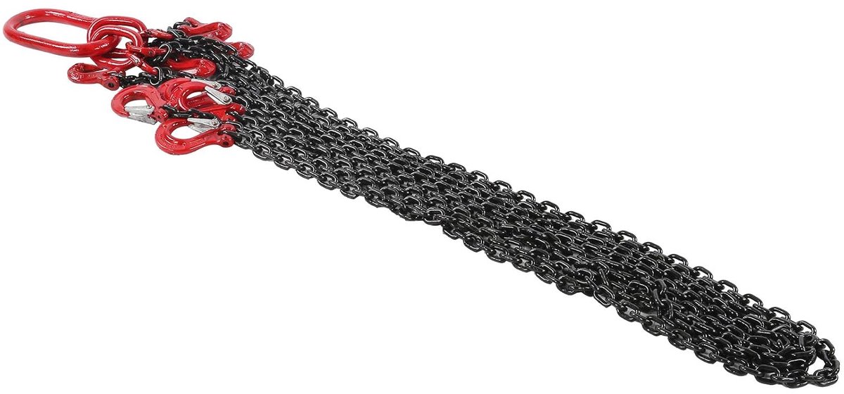 Hijsketting Staal - Takelketting Hefketting - Motoren Hijsen - Verstelbare Lengte - 2 Meter - Zilver
