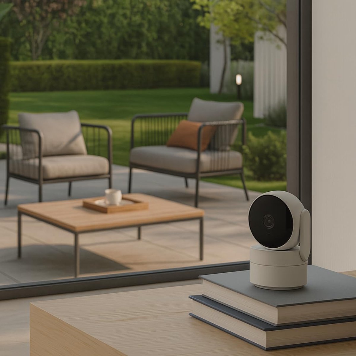 SnelShoppen - Draadloos Alarmset met Full HD Bewakingscamera, Wifi/GSM Touch, 7 Inch, Compatibel met Dieren, Inclusief Detectoren en Mobiele App - Zon