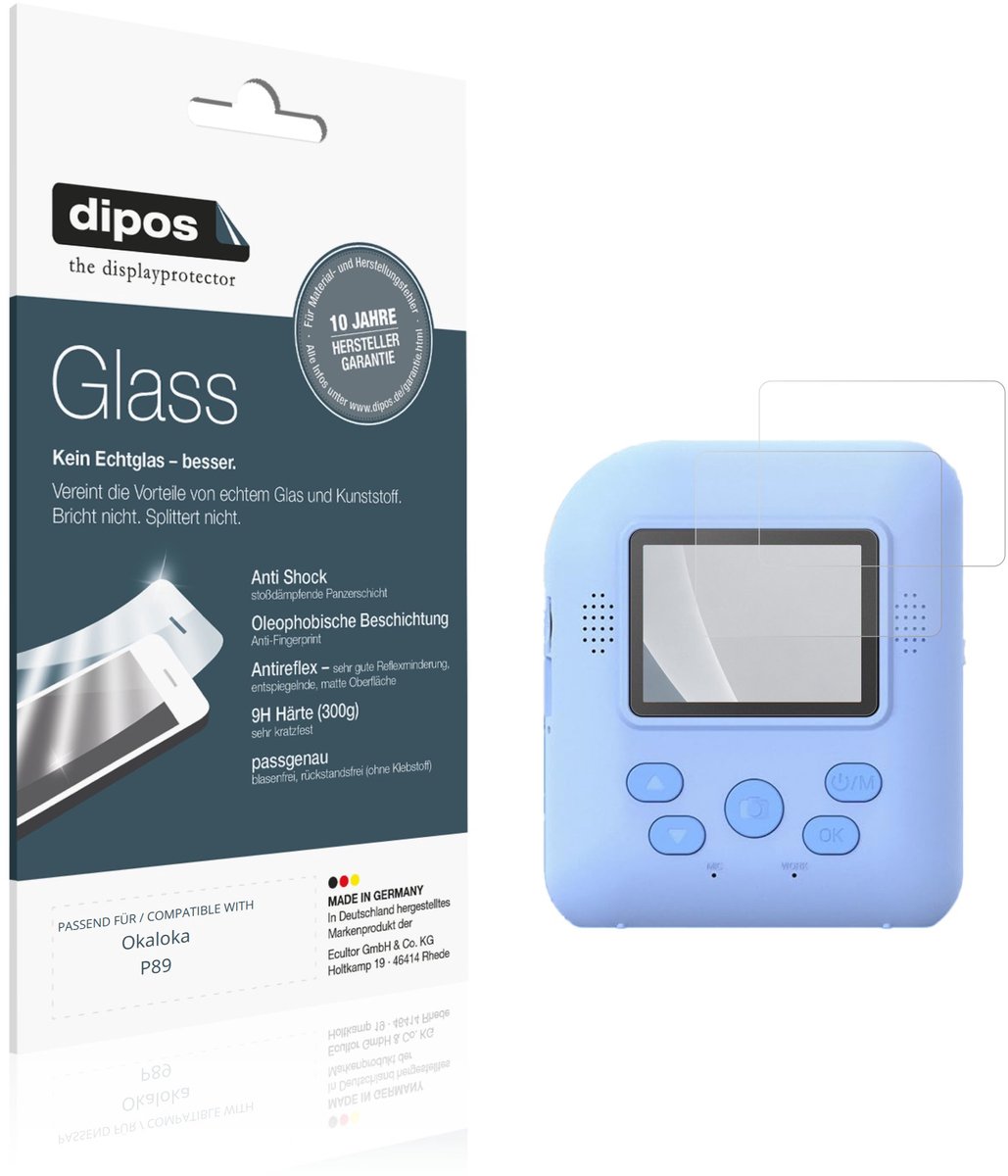 dipos – 2x Matte Pantserfolie geschikt voor Okaloka P89 | 9H Screenprotector