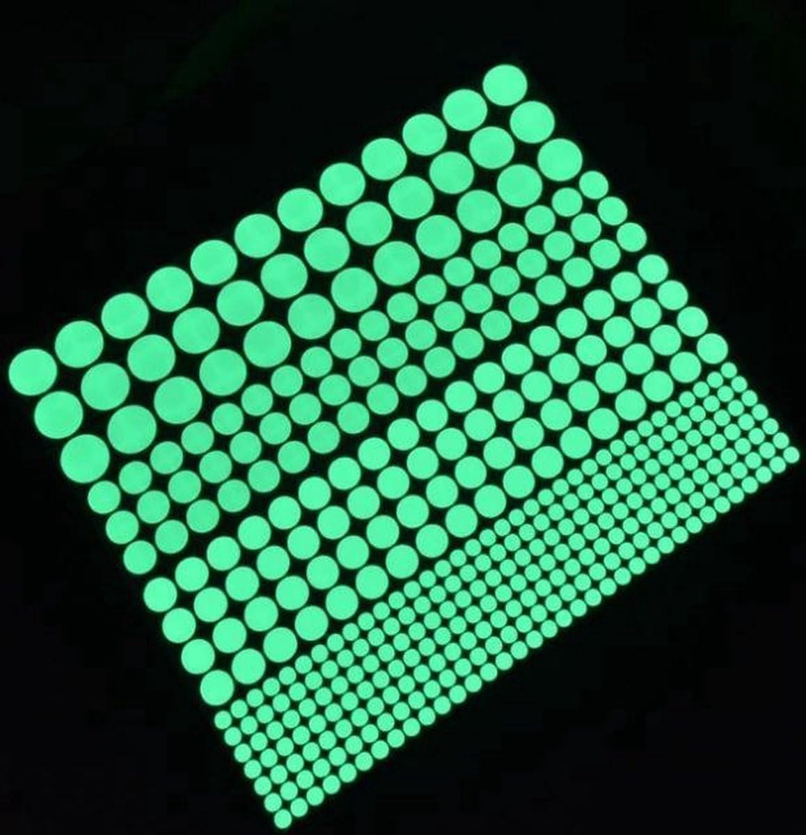 Muurstickers Stippen 400 Stuks – Lichtgevende Dots voor Kinderkamer en Slaapkamer – 3 Maten (4/8/16 mm) – Zelfklevend Vinyl – Sterrenhemel Effect