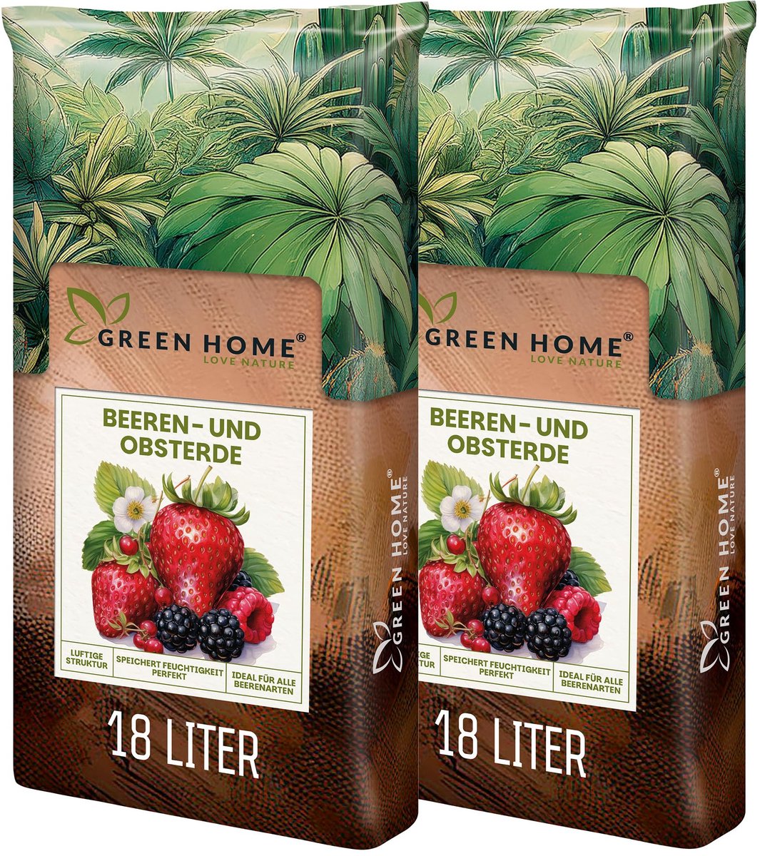 Green Home Berry Fruit Soil potgrond 36 liter - organisch substraat - met perliet en lange termijn meststof
