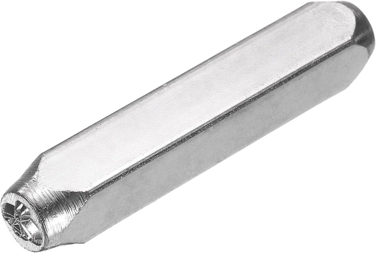 1/4 inch (6 mm) stansgereedschap van 40Cr legeringsstaal, schattig bijenpatroon stansgereedschap voor metaal, kunststof, hout en leer