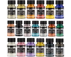 LM-Kreativ Metallika for Artists - Metallic acrylverf set - 19 x 50 ml - dekkend en watervast