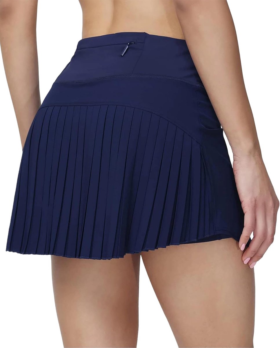 Broekrok voor dames, zomer, skort, rok met broek eronder, 3 zakken, meisjes, plooirok, wandelrok, golfrok, sportrok, tennisrok