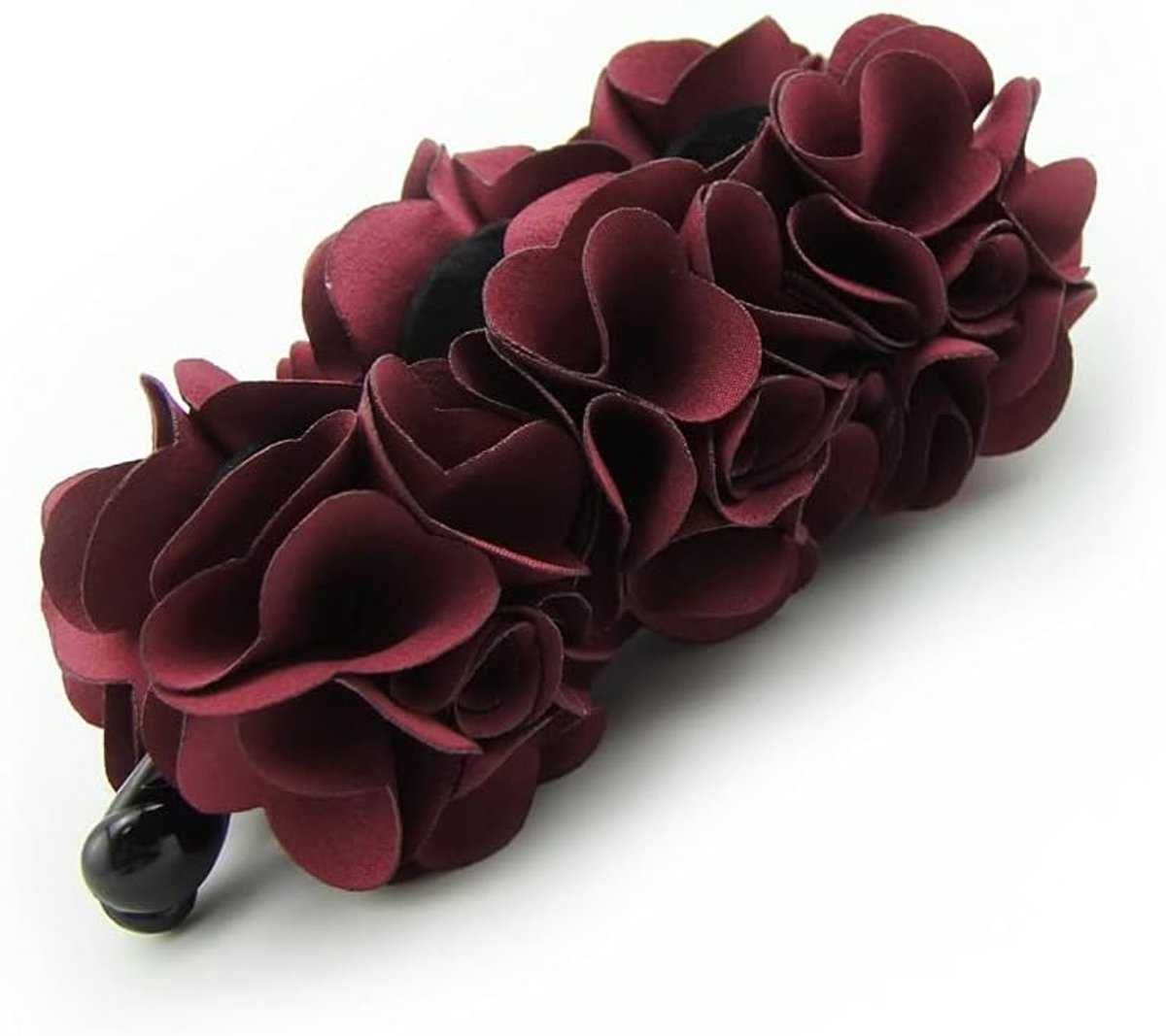 Wedding Flower Mooie banaan haarspeld voor vrouwen (H88) (wijnrood)