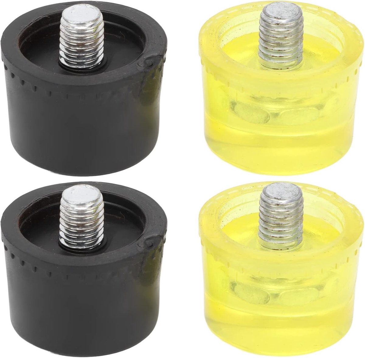Rubberen Hamer Vervangingskoppen - Set van 2, Zachte Hamer voor Installatie en Montage Accessoires, Ideaal voor M10 Installatie Draad (Φ40mm)