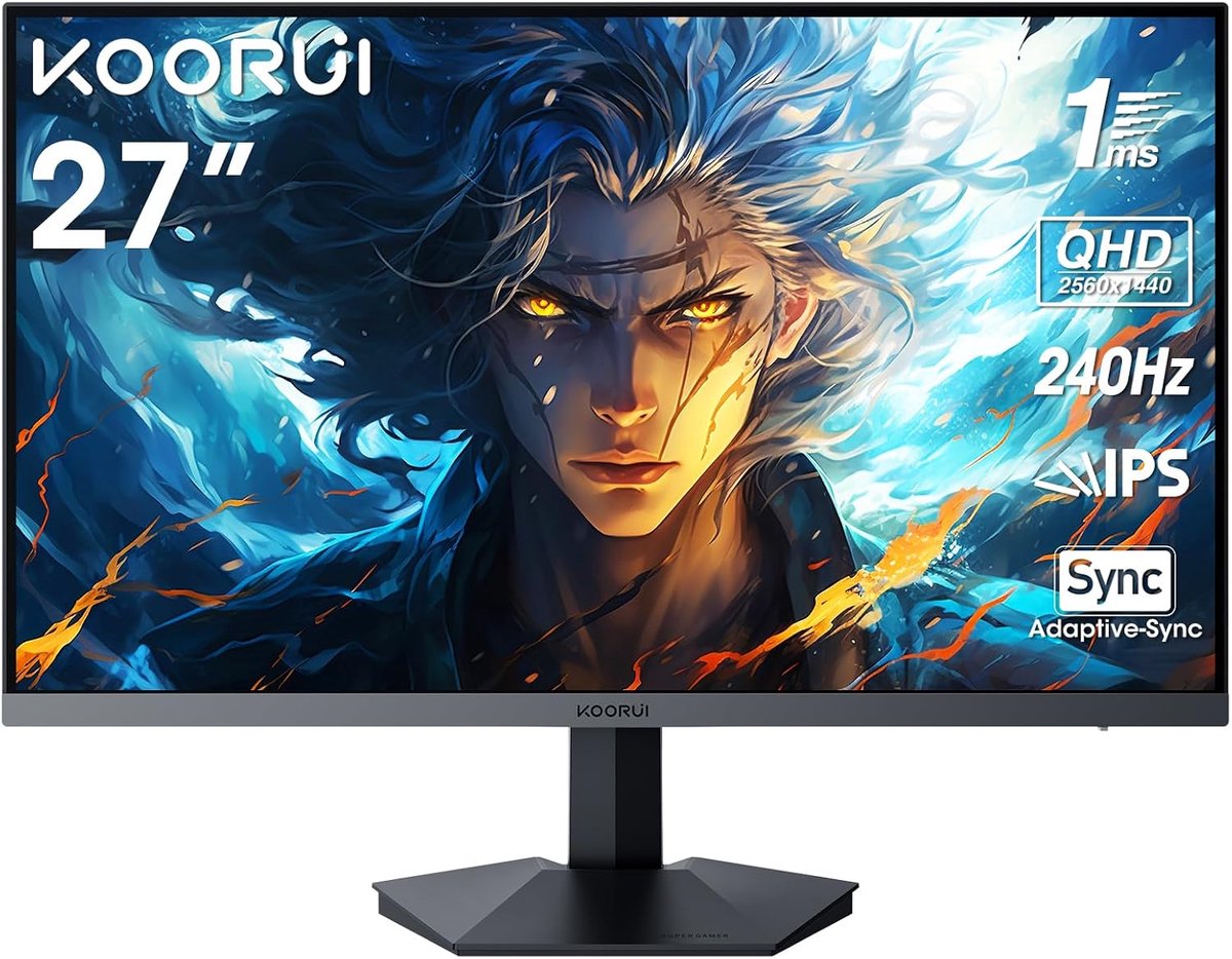 Gaming monitor 27 inch - QHD 2560 x 1440 - 240 Hz - snelle respons voor competitief gamen - ShopVlot