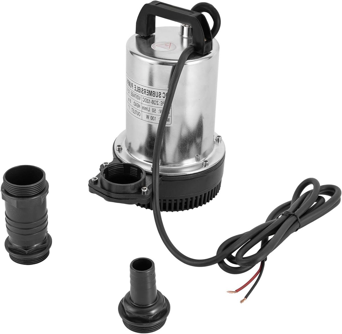 Dompelpomp - Waterpomp - Tuin Bewateren - Roestvrij Staal - 160W - Zilver Zwart