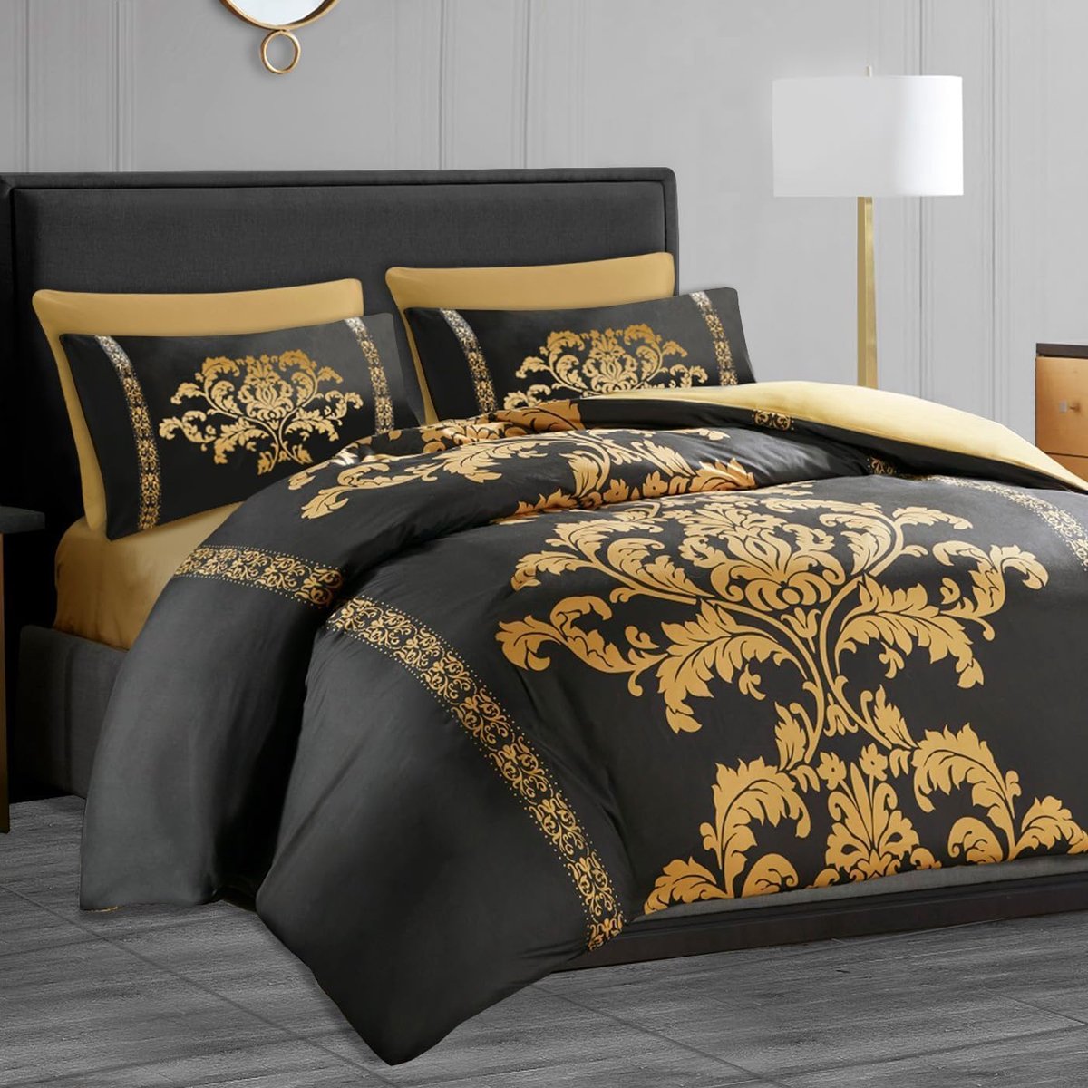 SnelShoppen - King Size Deken Set 230x220 cm, Non Iron Dekbedovertrek met Rits + 2 Kussenslopen, Hypoallergene Microfiber, Kreukvrij en Ademend, Perfe