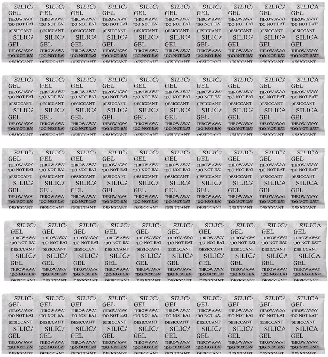 Silicagelzakjes 50 stuks - absorberend - schimmelgeuren reducerend - ideaal voor luchtontvochtiging - ShopVlot