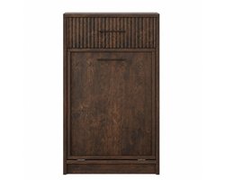 Bresht Waskast - MDF - Voor Badkamer, Wasruimte & Keuken - Met handgrepen - Kantelbeveiliging - Donker bruin - 50 x 35 x 90 cm
