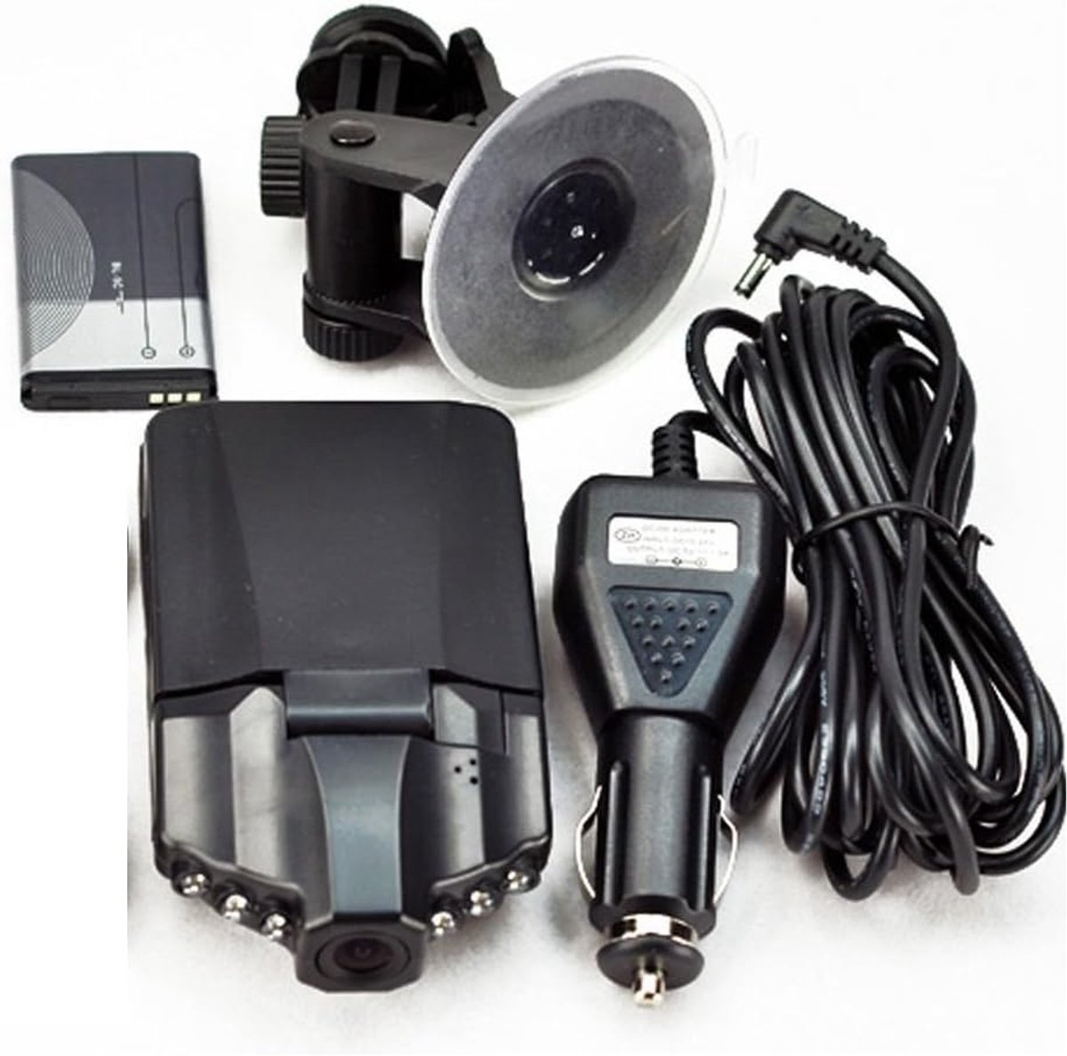 DVR auto HD camera 2.5" LCD - zwarte behuizing - nachtzicht - veilig op de weg - ShopVlot
