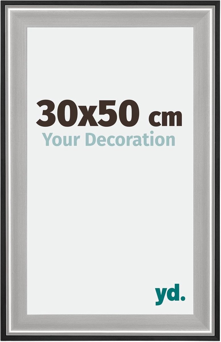 Foto lijst 30x50 cm - Houten lijst met acrylglas - Niet-reflecterend - Ideaal voor wanddecoratie - SnelShoppen
