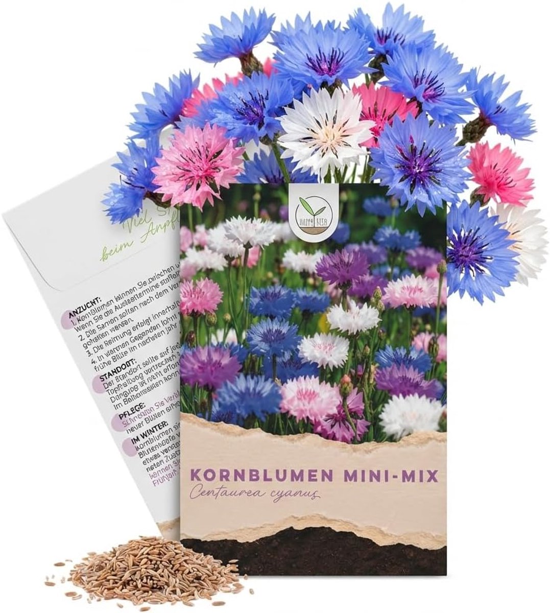 Kornbloemzaden Mini Mix - 1000 zaden - Kleinblijvend - Ideaal voor balkonbak - SnelShoppen