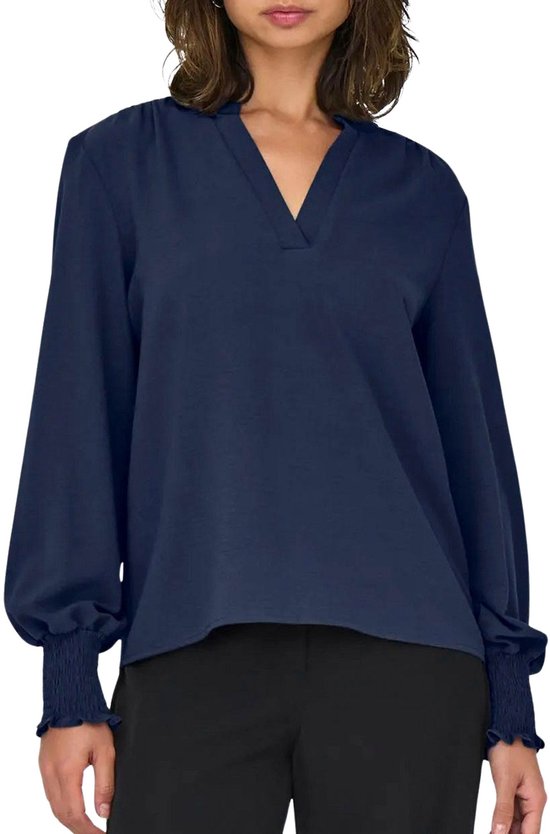 ONLY - ONLMETTE V-NECK LS SMOCK TOP NOOS WVN Dames Top