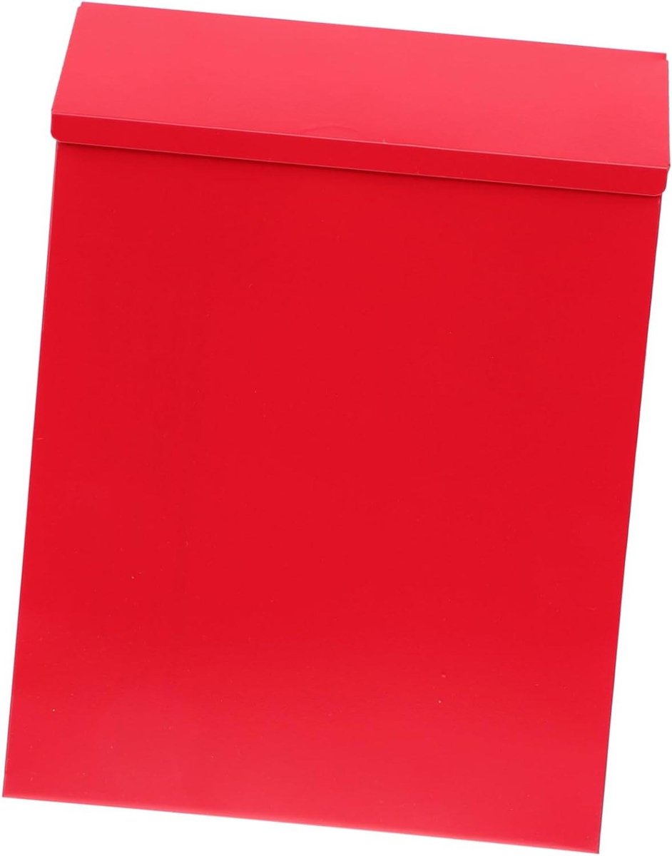 Metalen Brievenbus - Wandbrievenbus Buiten - Post Ontvangen - Afsluitbaar Ontwerp - 30x23x6 cm - Rood