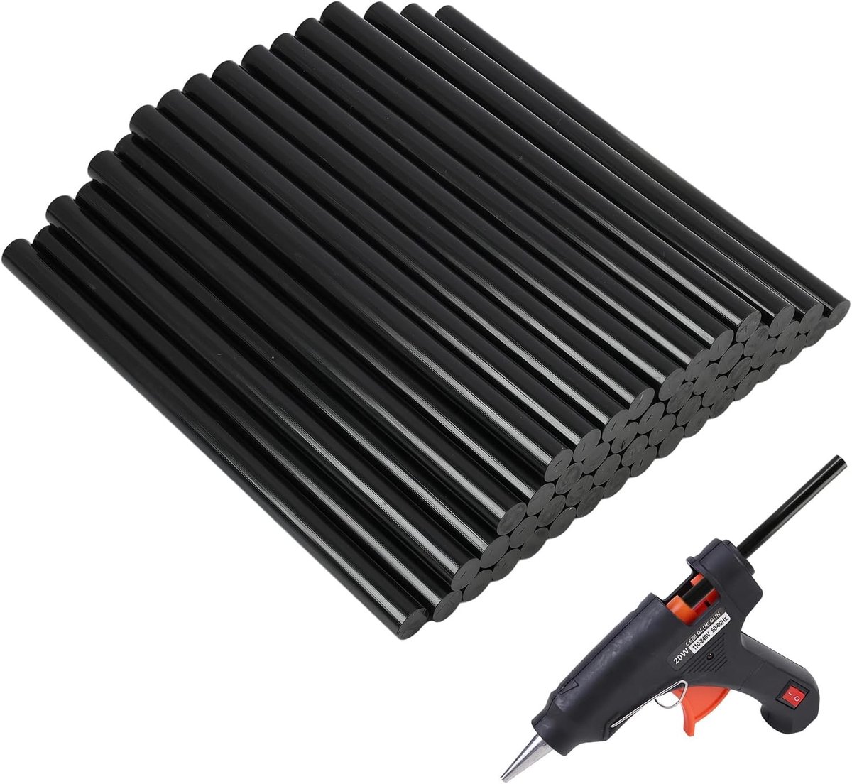 50 stuks smeltlijmpennen voor hoge temperaturen, geurloos, ideaal voor reparaties en modelbouw, 11 mm x 190 mm