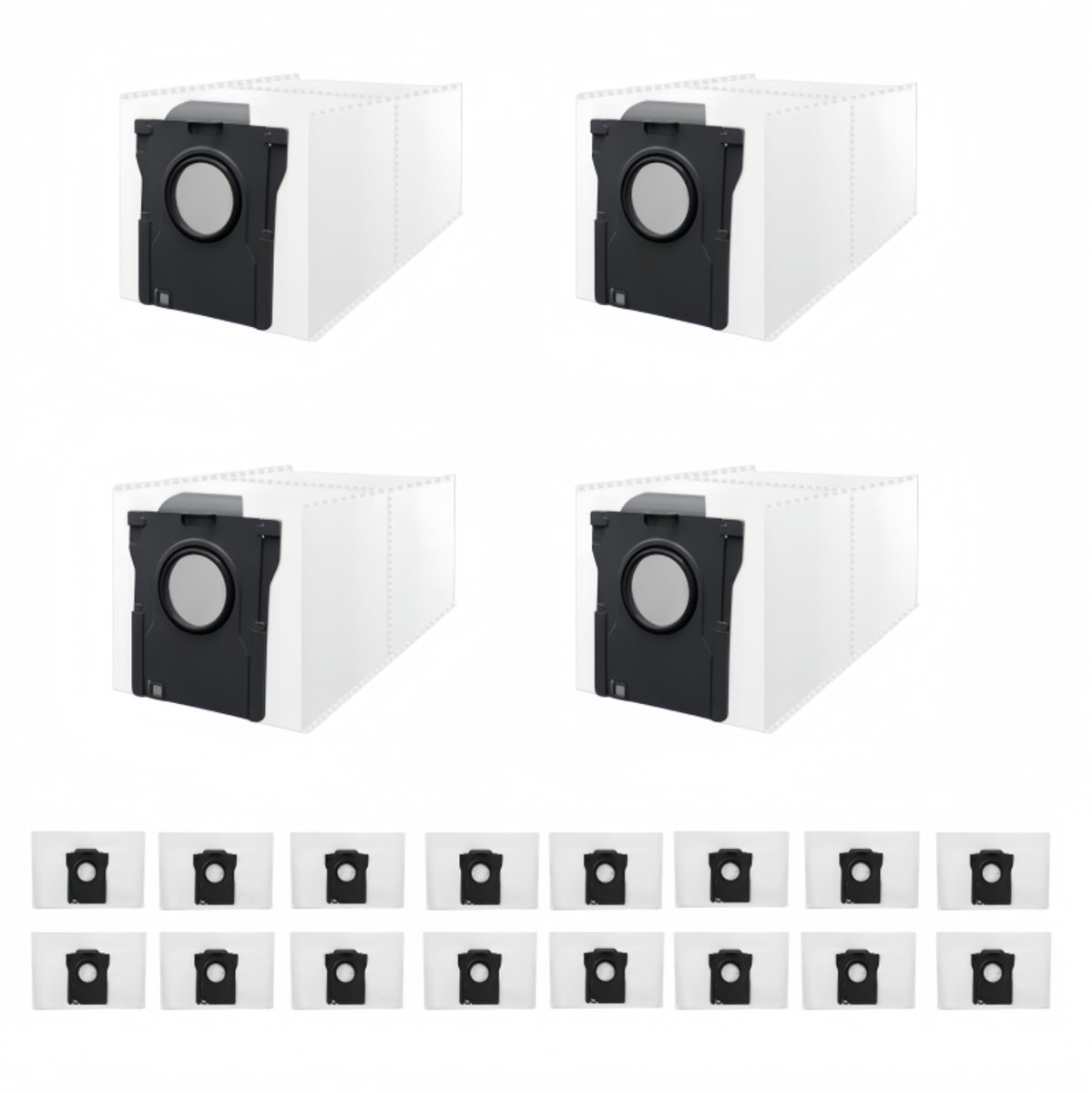 20 Stuks Stofzakken Geschikt voor Dreame D20 Plus & D20 Pro Plus - Vervangt RDB17 - 3L Stofzuigerzakken voor Afzuigstation