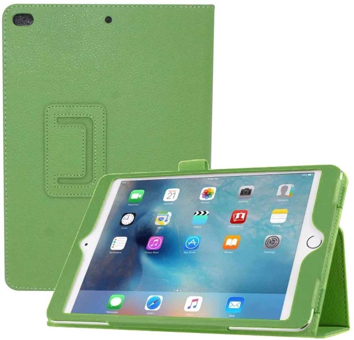 Omgoods - Smart Cover Case voor iPad Mini 4 en 5 - Groene Standfunctie