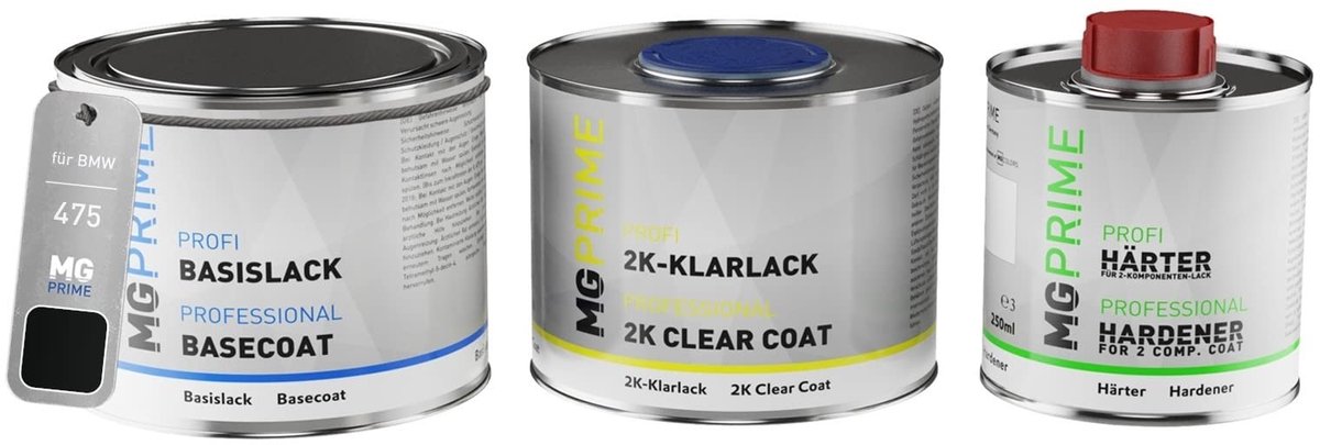 Omgoods - MG Autolak Set Klaar voor Gebruik 475 Blacksapphire Perlcolor