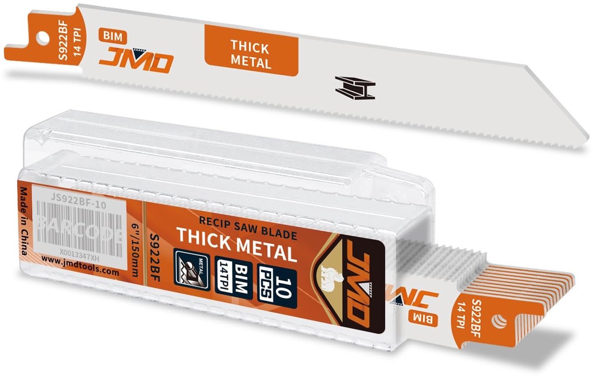 Omgoods - 10PC Reciprocating Zaagblad Set - Voor metaalbewerking