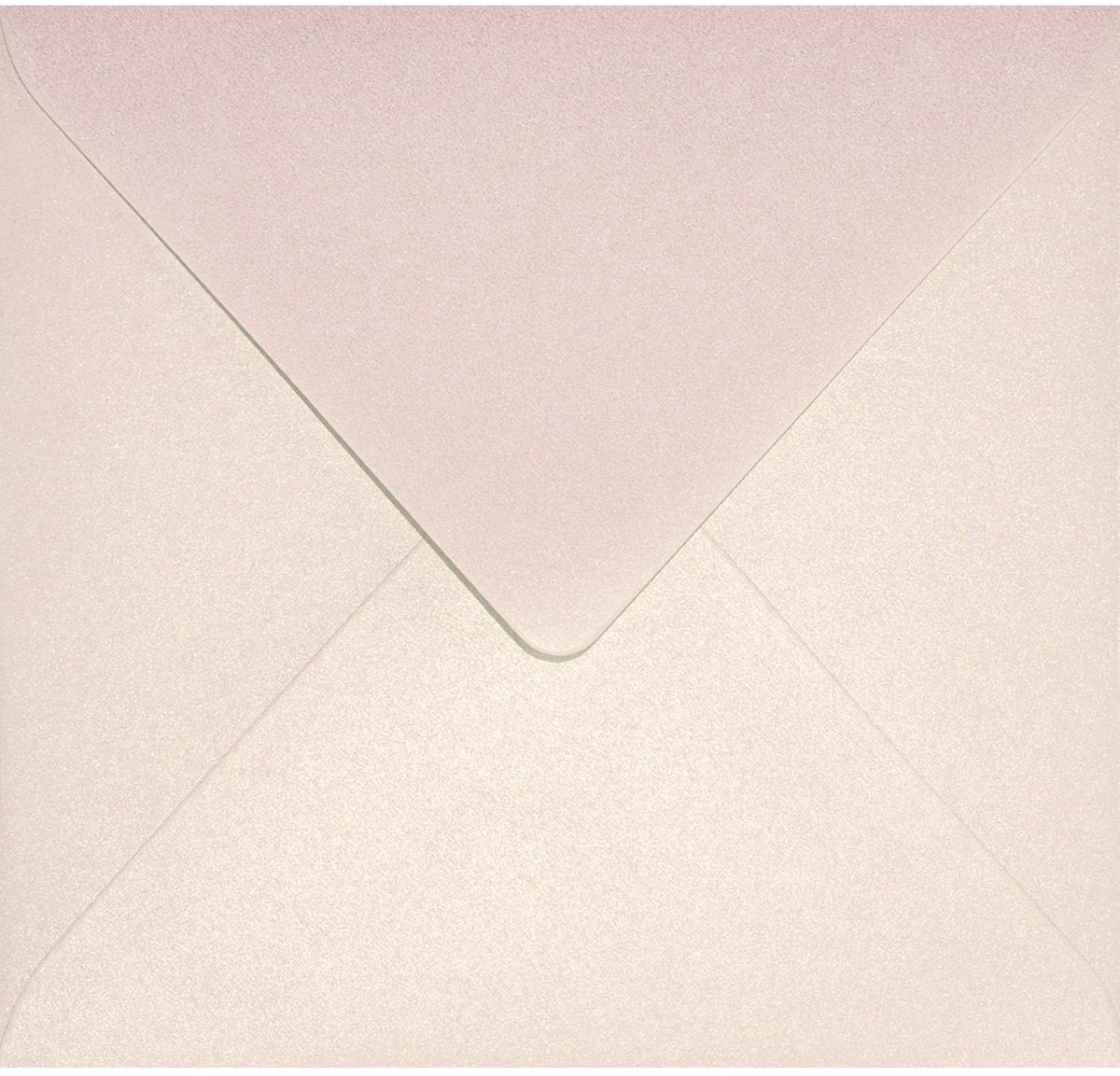 Omgoods - 100 Paarse Gouden Vierkante Enveloppen zonder Venster - 153x153mm