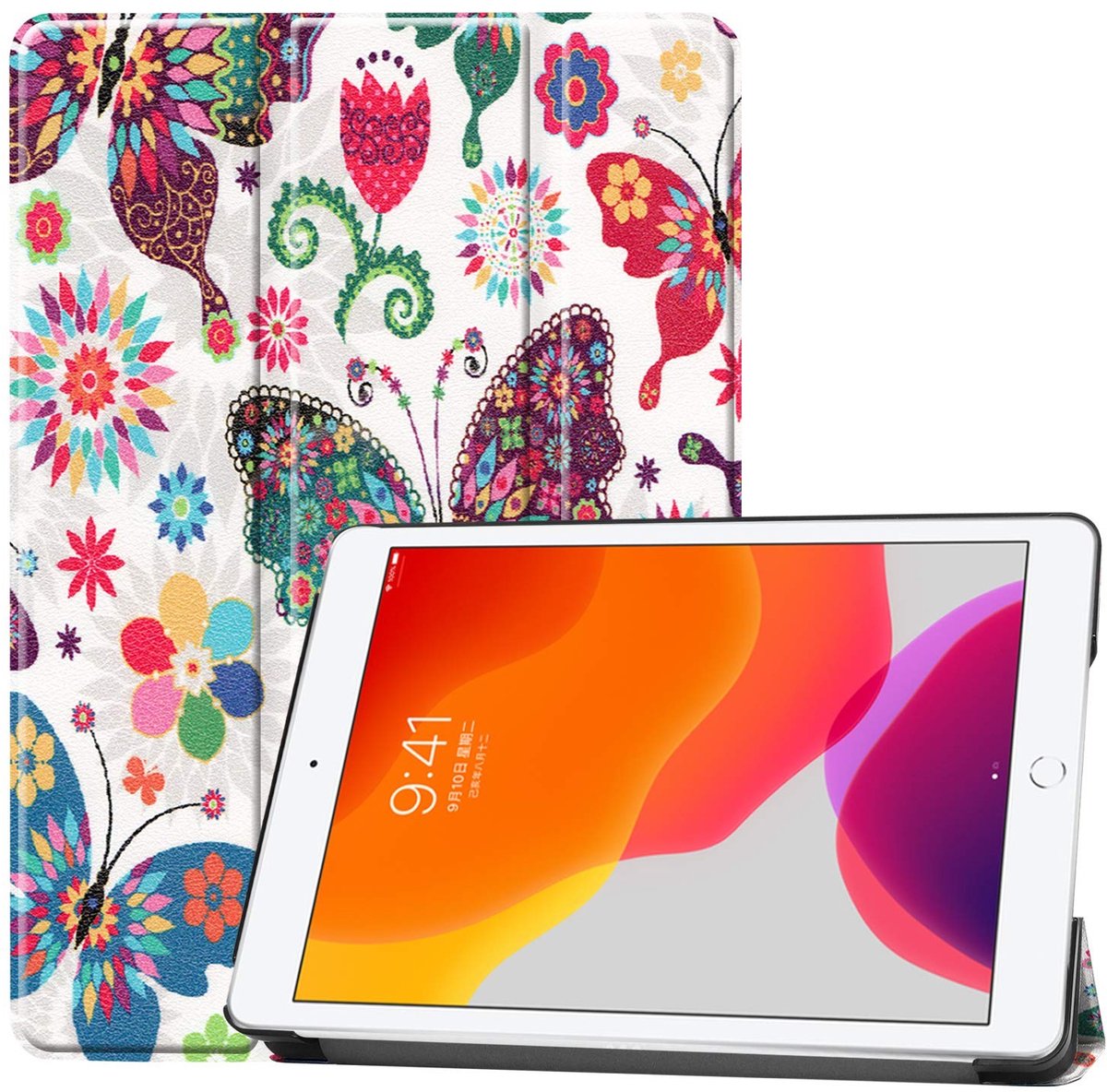 Omgoods - Smart Cover Case voor Apple iPad 10.2 inch 2019 - Met Standfunctie en Auto Sleep-Wake 03