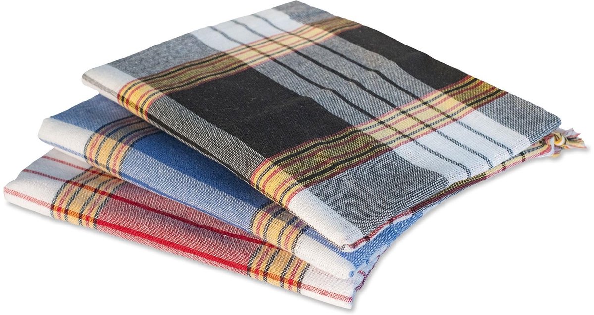 Omgoods - Set van 3 Traditionele Turkse Badhanddoeken, 100% Katoen