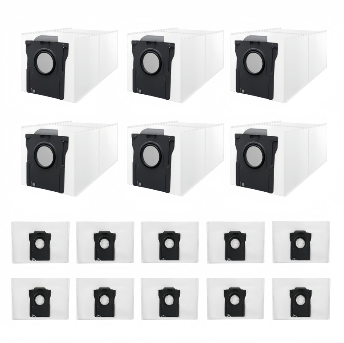 16 Stuks Stofzakken Geschikt voor Dreame D20 Plus & D20 Pro Plus - Vervangt RDB17 - 3L Stofzuigerzakken voor Afzuigstation