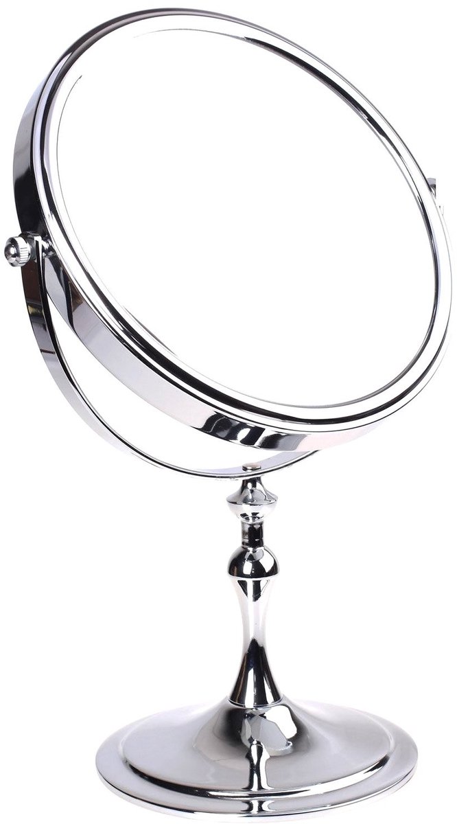 Omgoods - Staande Make-up Spiegel met 5-voudige Versterking - 360° Draaiend
