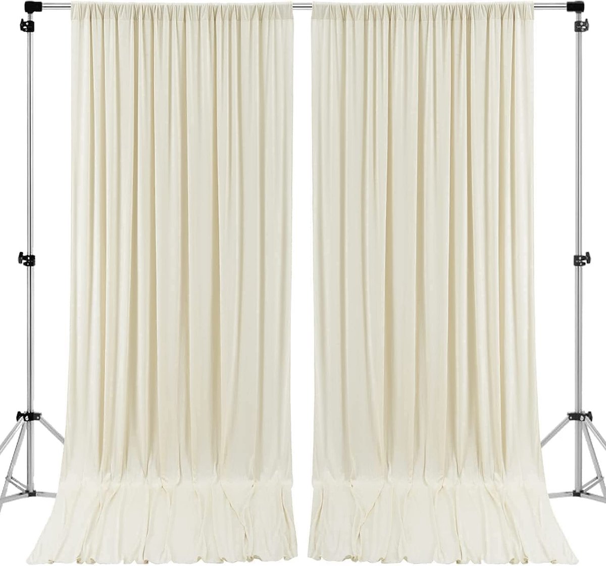 Omgoods - 10x10 feet Polyester Achtergrond Gordijnen - Bruiloft Decoratie