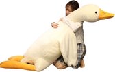 Lustar - XXXL Knuffel Mega eend - Levensgrote pluche gans van 190 cm - Cadeau