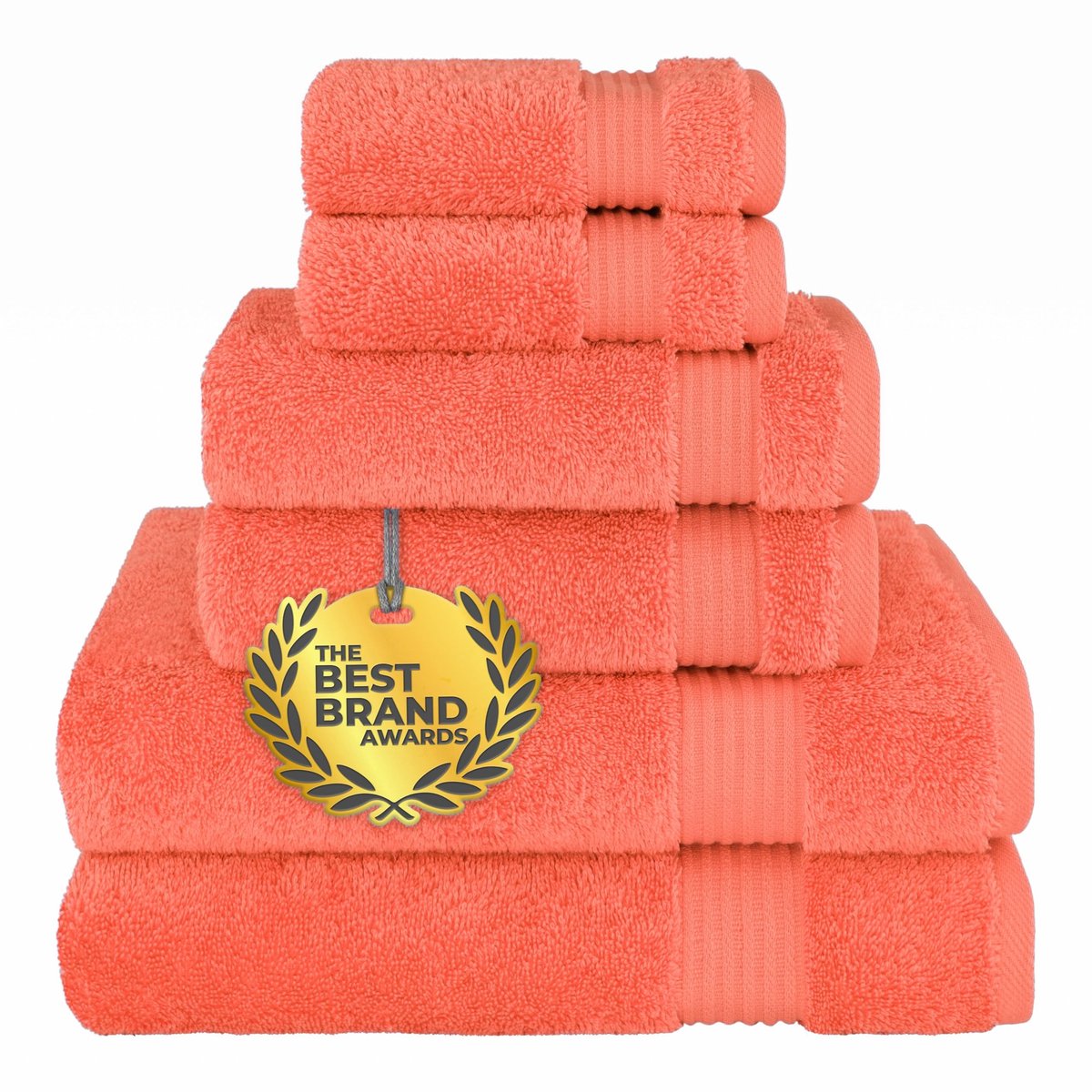 Omgoods - 6-Piece Luxe Handdoeken Set - 100% Katoen - Zacht en Absorberend