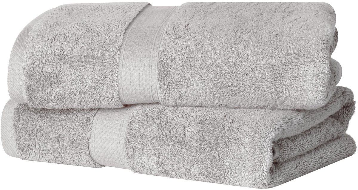 Omgoods - Set van 2 Badhanddoeken van 100% Egyptisch Katoen, 30 x 55 Inch