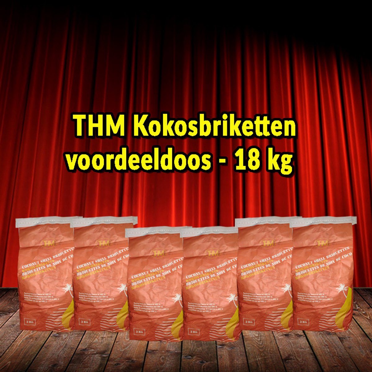THM Kokosbriketten Voordeeldoos - 18 kg