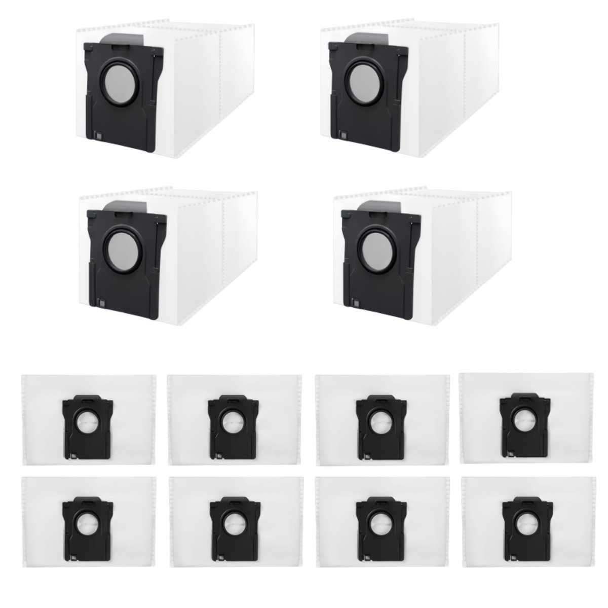 12 Stuks Stofzakken Geschikt voor Dreame D20 Plus & D20 Pro Plus - Vervangt RDB17 - 3L Stofzuigerzakken voor Afzuigstation