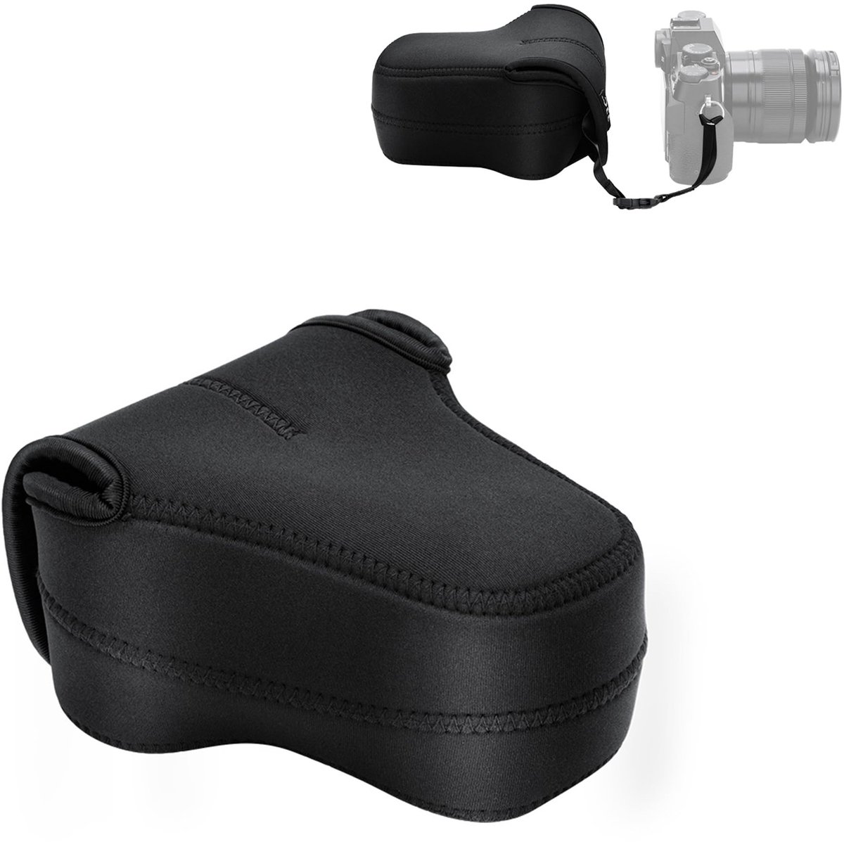 Omgoods - Neopreen Camera Case voor Fuji en Canon Camera's - Geel