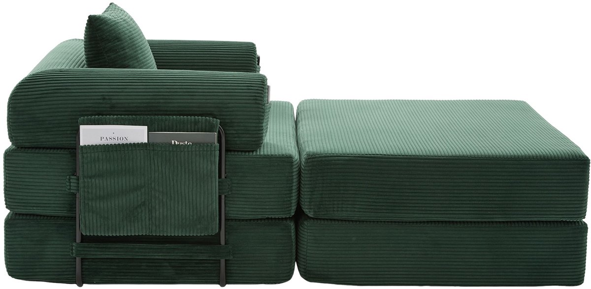 YYchan fauteuil met voetenbank - meerkleurig - 112 x 190 x 67 cm
