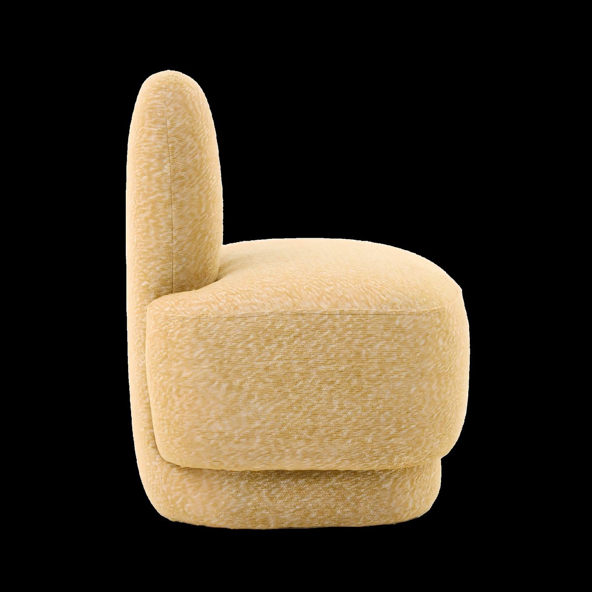 YYchan poef - geel - 54 x 41,5 x 54 cm - met opbergruimte