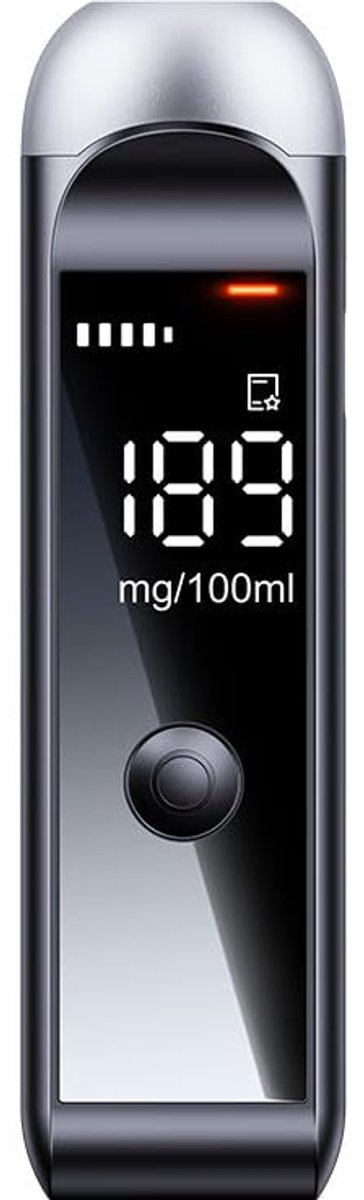 Alcoholtester - draagbaar LCD scherm spraakmelding oplaadbaar ademtest apparaat voor thuisgebruik feesten en dagelijks controlegebruik