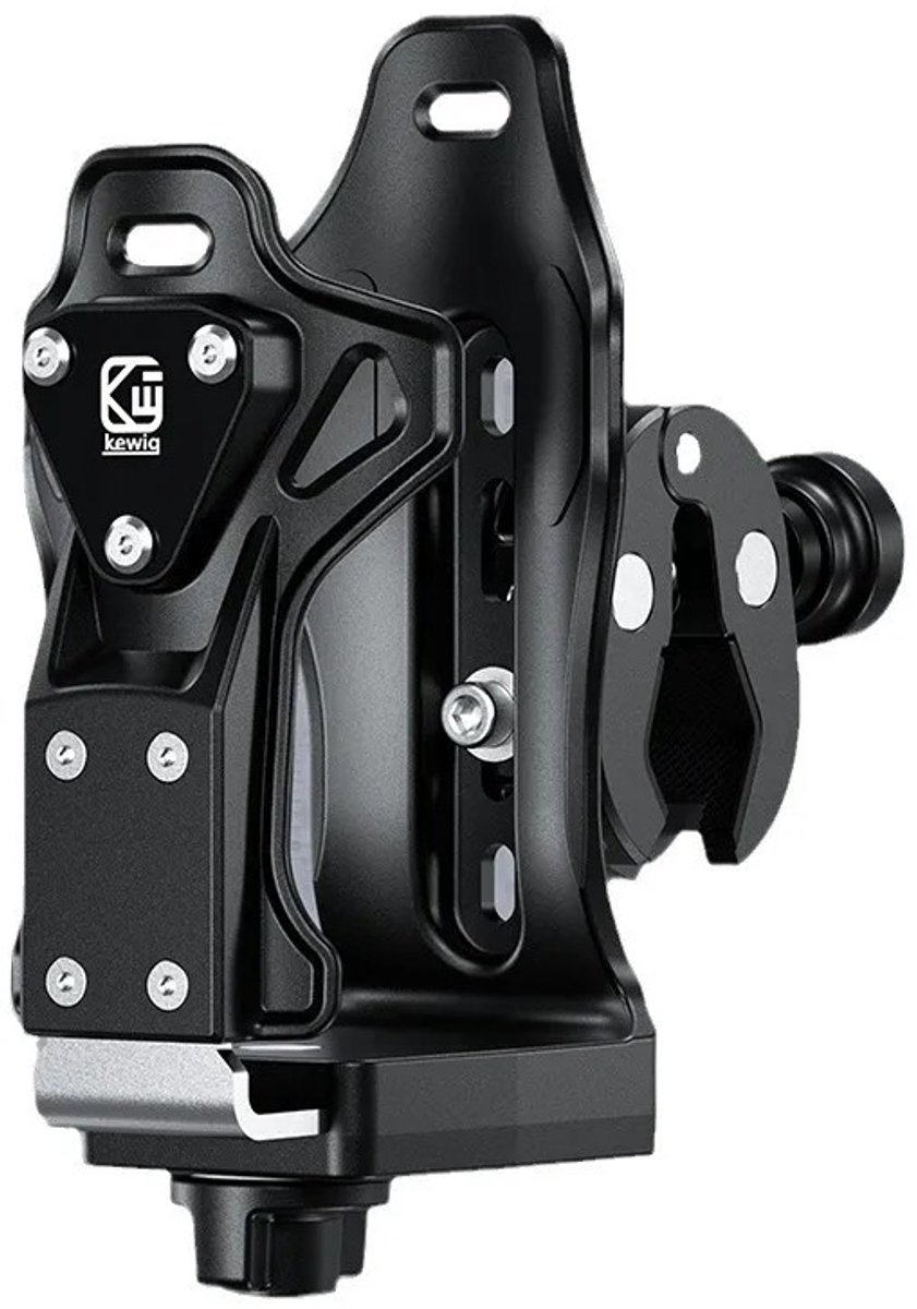 NordHaus Motorfiets Bekerhouder - Stuur Bekerhouder - Bidonhouder Motor - Quick Release - Aluminium - Zwart - Verstelbaar 50-90 mm